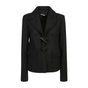 Stella McCartney Svarta Jackor & Kappor Aw24 Black, Dam