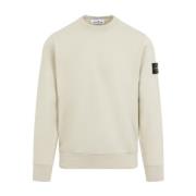 Stone Island Vit Sweatshirt Aw24 White, Herr