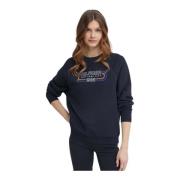 Tommy Hilfiger Broderad Logosweatshirt 1985 Blue, Herr