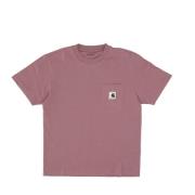 Carhartt Wip Daphne Pocket Tee Kortärmad T-shirt Pink, Dam