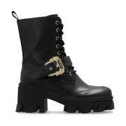 Versace Jeans Couture Svarta Ankelboots för Kvinnor Black, Dam