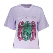 Cavalli Class Elegant lila Slim Fit Tee Purple, Dam