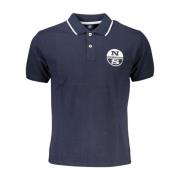 North Sails Polo Shirt med Kontrastdetaljer Blue, Herr