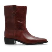 Tory Burch Läder ankelboots Brown, Dam