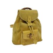 Gucci Vintage Pre-owned Mocka ryggsckar Yellow, Dam