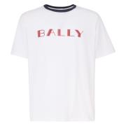 Bally Klassisk T-shirt White, Herr