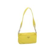 Prada Vintage Pre-owned Nylon prada-vskor Yellow, Dam