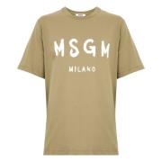 Msgm Gröna T-shirts och Polos Green, Herr