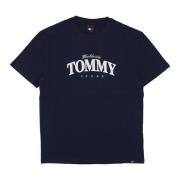 Tommy Hilfiger Varsity Luxe Tee Dark Night Navy Blue, Herr