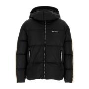 Palm Angels Stilren Svart Nylon Dunjacka Black, Herr