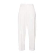 Stella McCartney Vita Byxor Aw24 White, Dam