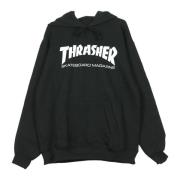 Thrasher Svart/Vit Huvtröja Black, Unisex