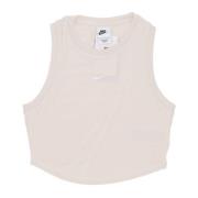 Nike Essentials Ribbed Tank Top Lt Orewood Beige, Dam