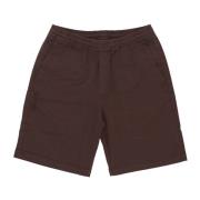 Iuter Brun Jogger Shorts Elastisk Midja Fickor Brown, Herr