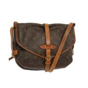 Louis Vuitton Vintage Pre-owned Canvas axelremsvskor Brown, Dam