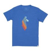 Cotopaxi Llama Stripes Tee Blue, Herr