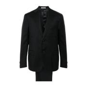 Corneliani Svart Ull Kostym Set Black, Herr