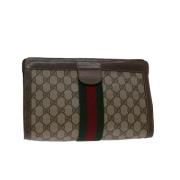 Gucci Vintage Pre-owned Canvas gucci-vskor Beige, Dam