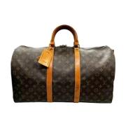 Louis Vuitton Vintage Pre-owned Canvas handvskor Brown, Dam