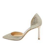 Jimmy Choo Pre-owned Pre-owned Tyg klackskor Gray, Dam