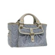 Celine Vintage Pre-owned Canvas handvskor Blue, Dam