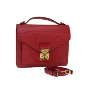 Louis Vuitton Vintage Pre-owned Laeder handvskor Red, Dam