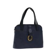 Dior Vintage Pre-owned Canvas handvskor Blue, Dam