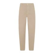 Kiton Skräddarsydda Denim Jeans Beige, Dam