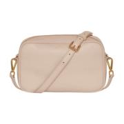 Kiton Beige Kalvskinn Cross-Body Mini Väska Beige, Dam