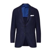 Kiton Rutig Ulljacka Blue, Herr