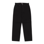 Dickies Denim Wide Leg Jeans Black, Herr