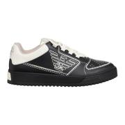 Emporio Armani Multifärgad Snörning Sneakers Black, Herr