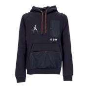 Jordan Statement Fleece Hoodie Svart Black, Herr