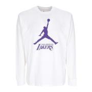 Jordan Lakers Långärmad T-shirt Vit White, Herr