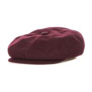 Kangol Ull Spitfire Vin Flat Cap Red, Herr