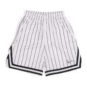 Karl Kani Pinstripe Mesh Basketboll Shorts Vit/Svart White, Herr