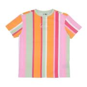 Karl Kani Randig T-shirt Dam Orange Multicolor, Herr