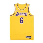 Nike LeBron James NBA Basketball Tank Top Yellow, Herr