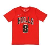 Nike Chicago Bulls Icon Tee Zach Lavine Red, Herr