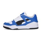 Puma Låg Lädersneaker Vit/Svart/Team Royal Multicolor, Herr