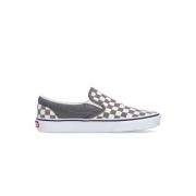 Vans Rutigt Slip-on Låg Sneaker Pewter/Vit White, Herr