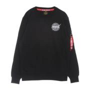 Alpha Industries Svart Space Shuttle Crew Neck Sweatshirt Black, Herr