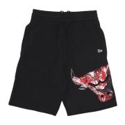 New Era Chicago Bulls Grafiska Tracksuit Shorts Black, Herr