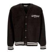 Carhartt Wip Svart Onyx V-Hals Cardigan Tröja Black, Herr