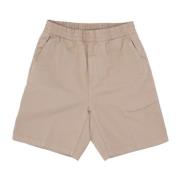 Carhartt Wip Lätt Tyg Elastisk Midja Herr Shorts Beige, Herr