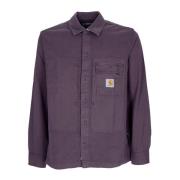 Carhartt Wip Artiskok Långärmad Skjorta Moraga Twill Purple, Herr