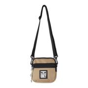 Obey Karamellbrun Messenger Väska Beige, Herr