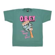 Obey Palm Leaf Herr T-shirt Green, Herr