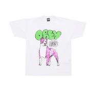 Obey Mäns Heavy Sound Tee Vit White, Herr