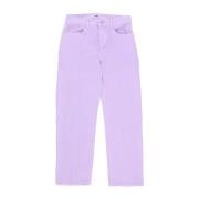 Obey Avslappnad passform denim arbetsbyxor Purple, Herr